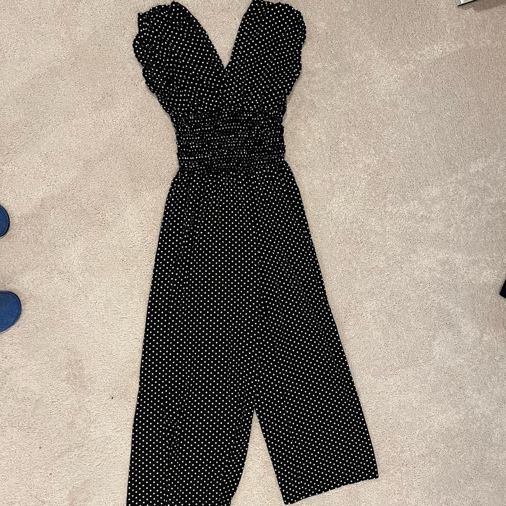 Max Studio Black and White Jumpsuit